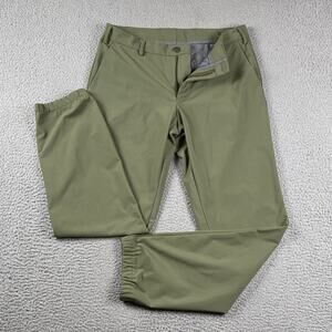 J. Hilburn Men's 36x31 Olive Green Slacks Chino Causal Formal Office Classic